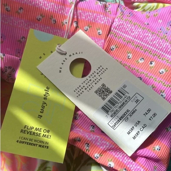 Maaji reversible lace up back bikini top - Picture 9 of 10